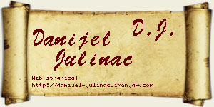 Danijel Julinac vizit kartica